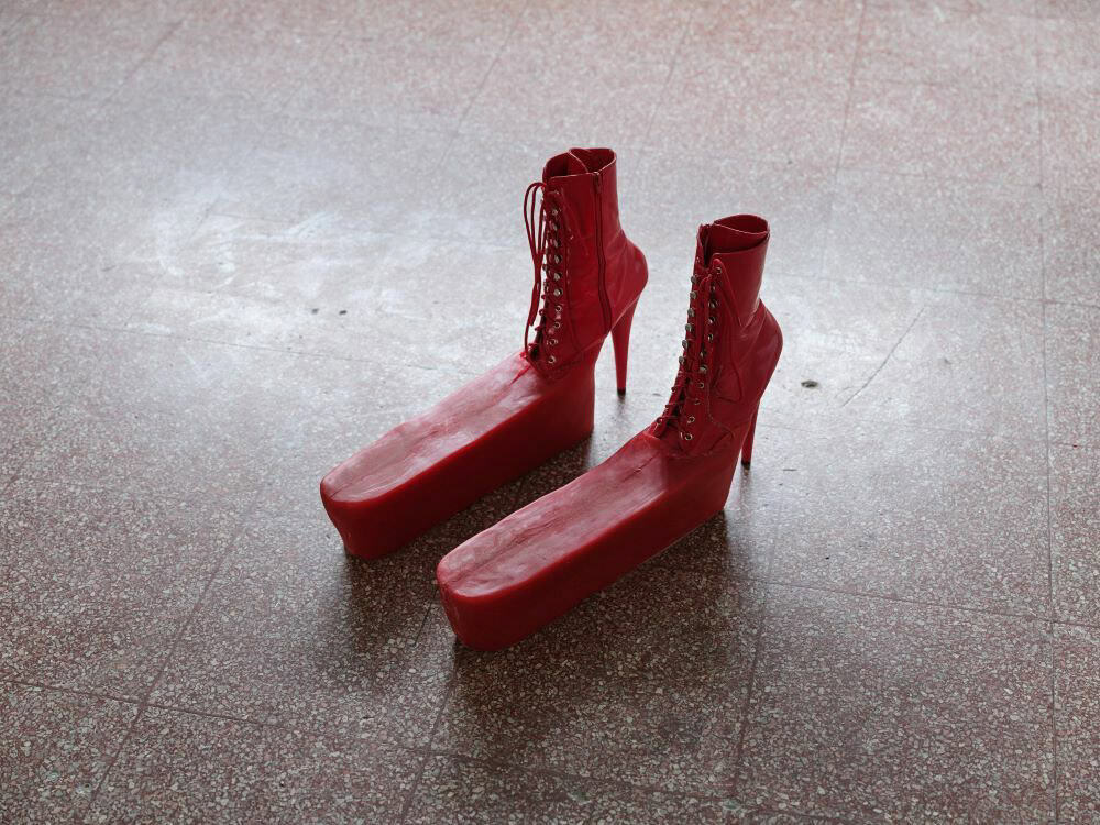 Foto: Kunstwerke in Galerieraum