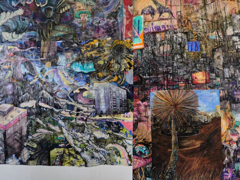 Foto: Kunstwerke in Galerieraum