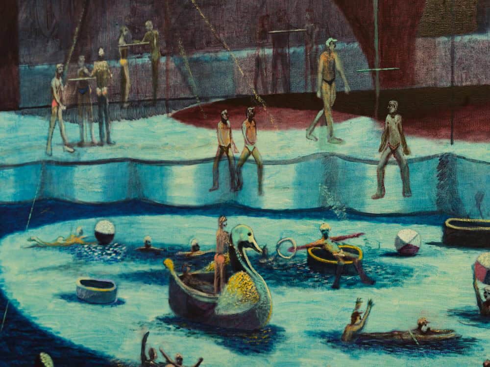 Foto: Nahaufnahme einer Malerei.